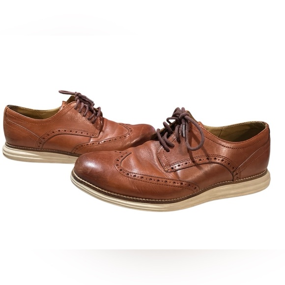 COLE HAAN Men's ØriginalGrand Remastered Wingtip Oxfords size 10W - Picture 1 of 4